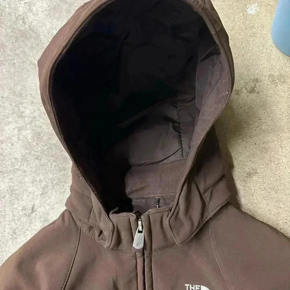 The North Face Mocha Apex Long Jacket  W/Belt Small - Picture 4 of 6